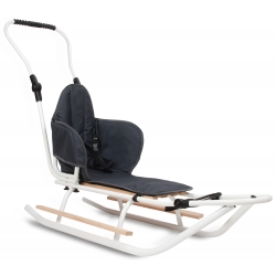 Polskie duże sanki z Oparciem i Pchaczem+ MARETACYK